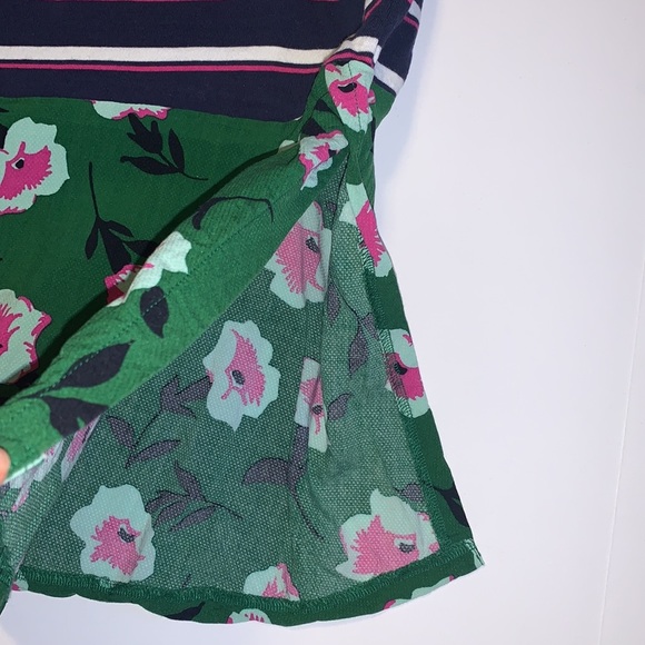 Anthropologie Floral and Striped Peplum Tunic - Women’s Size Medium - Picture 9 of 9